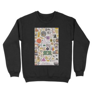 Pawnee Life - Parks and Rec Item Collage Unisex Crewneck Sweatshirt