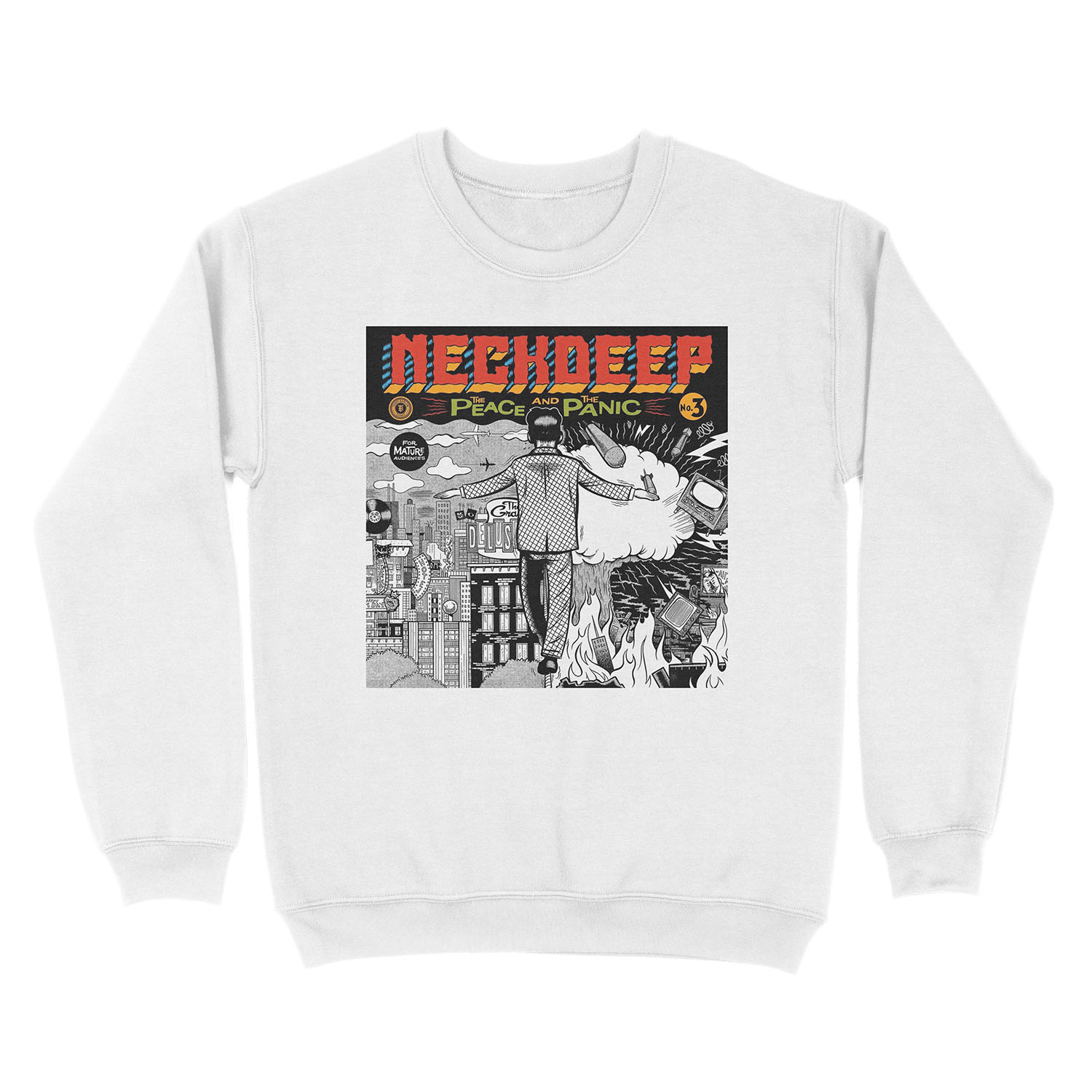 Peace and the panic Unisex Crewneck Sweatshirt - Image 2