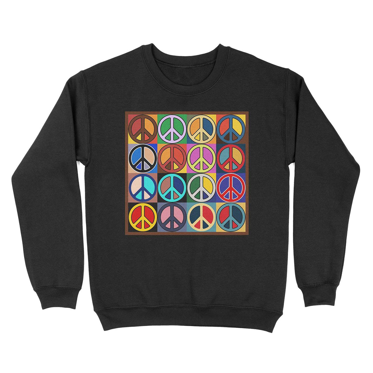Peace Mosaic Unisex Crewneck Sweatshirt