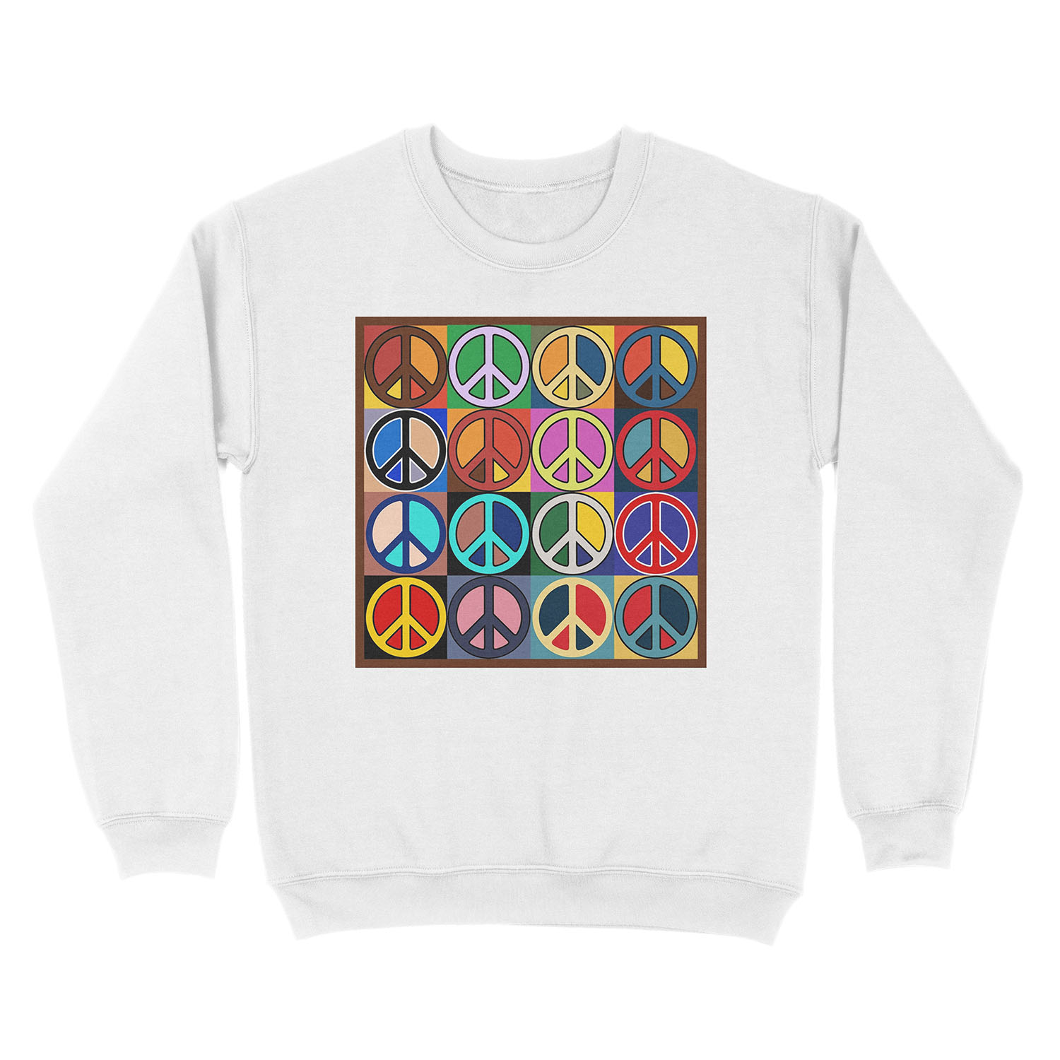 Peace Mosaic Unisex Crewneck Sweatshirt - Image 2
