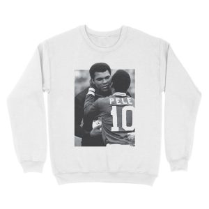 Alternative view of Pele, Muhammad Ali Unisex Crewneck Sweatshirt