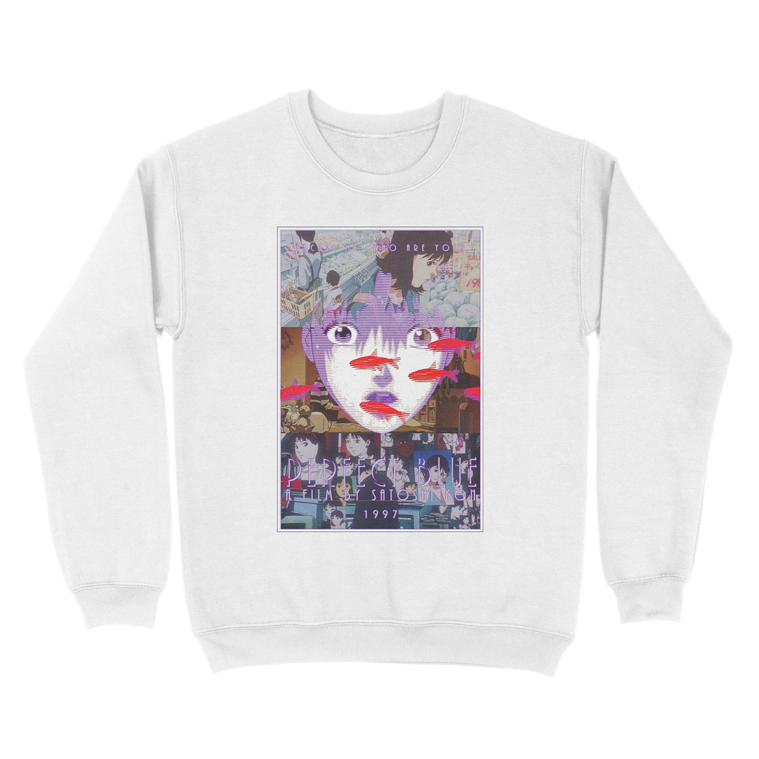 Perfect Blue Satoshi Kon Animated Film Collage Unisex Crewneck Sweatshirt - Image 2
