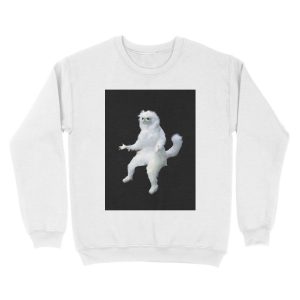 Alternative view of Persian Cat Room Guardian Meme Unisex Crewneck Sweatshirt