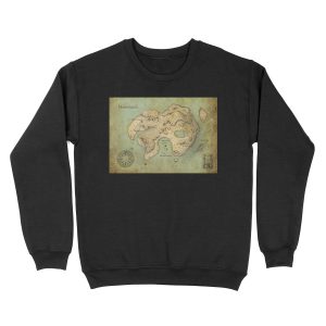 Peter Pan Neverland Map Unisex Crewneck Sweatshirt