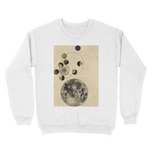 Alternative view of Phases of the Moon Unisex Crewneck Sweatshirt