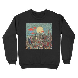 philadelphia panorama 3 Unisex Crewneck Sweatshirt