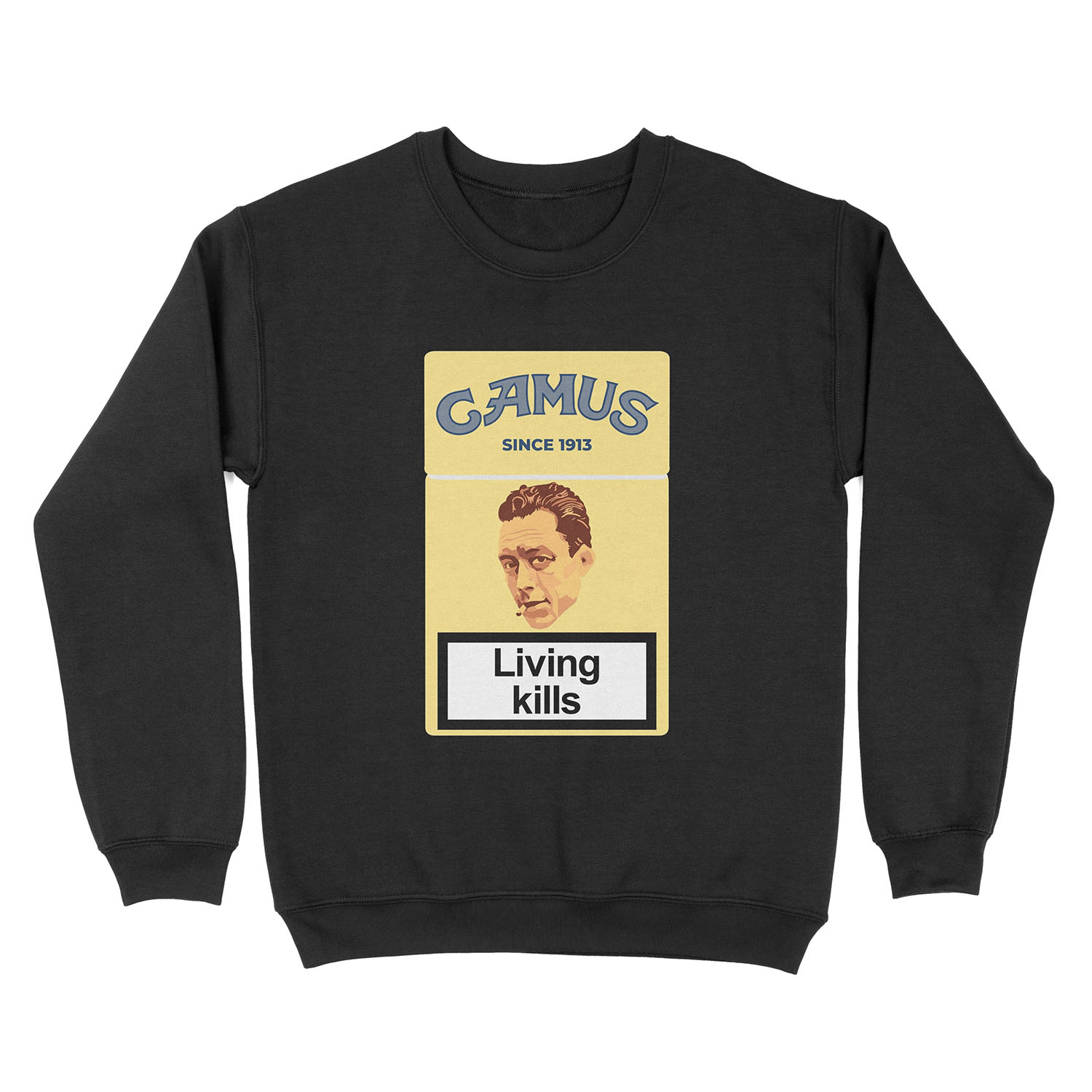 Philosopher Albert Camus Unisex Crewneck Sweatshirt
