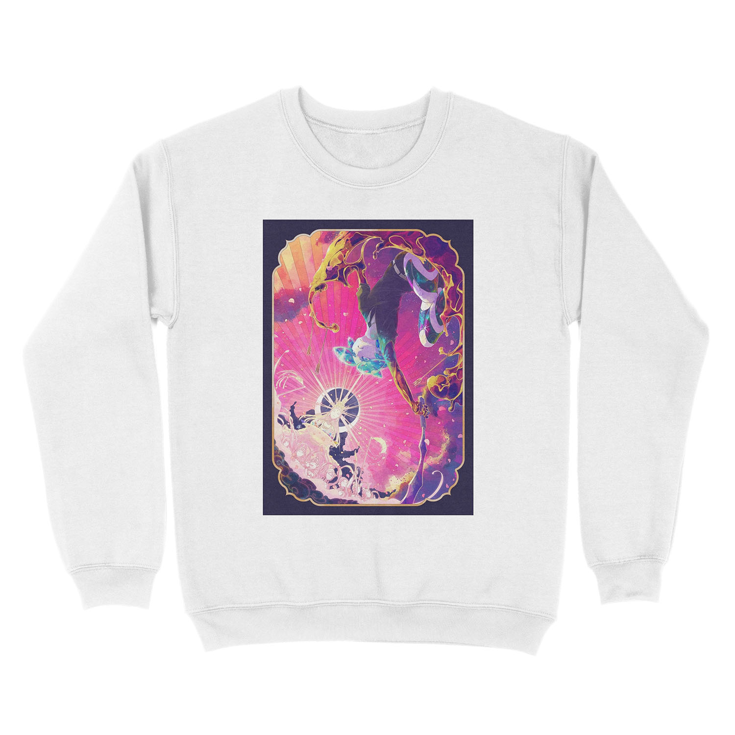 Phosphophyllite and the moon people Unisex Crewneck Sweatshirt - Image 2