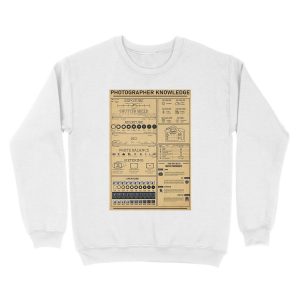 Alternative view of Photographer Knowledge Unisex Crewneck Sweatshirt