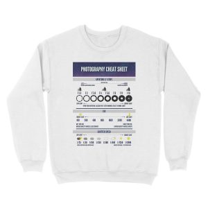 Alternative view of Photography Cheat Sheet Unisex Crewneck Sweatshirt
