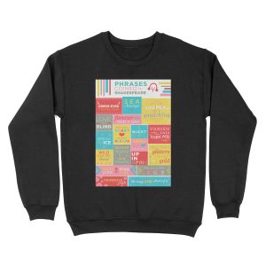 Phrases coined by Shakespeare Unisex Crewneck Sweatshirt