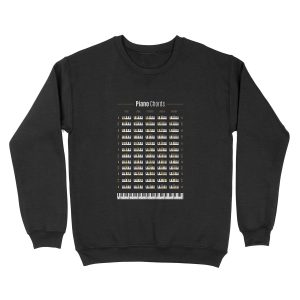 Piano Chord Chart Unisex Crewneck Sweatshirt