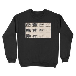 Picasso Bulls Unisex Crewneck Sweatshirt