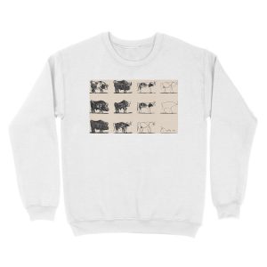 Alternative view of Picasso Bulls Unisex Crewneck Sweatshirt