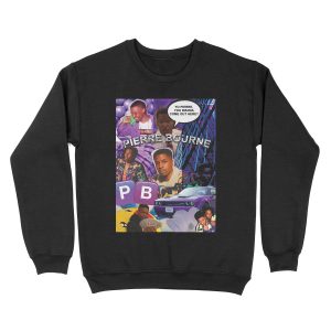 Pierre Bourne Collage Unisex Crewneck Sweatshirt
