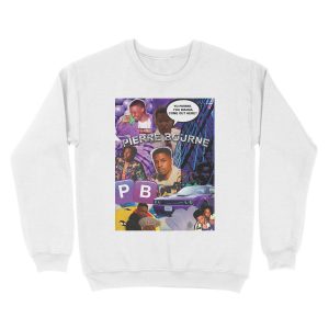 Alternative view of Pierre Bourne Collage Unisex Crewneck Sweatshirt