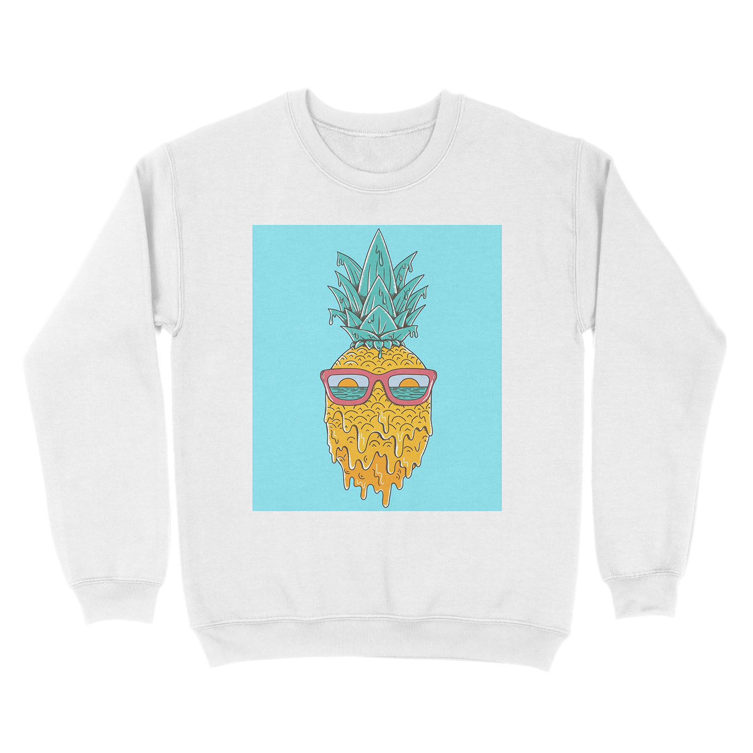 Pineapple Summer Unisex Crewneck Sweatshirt - Image 2