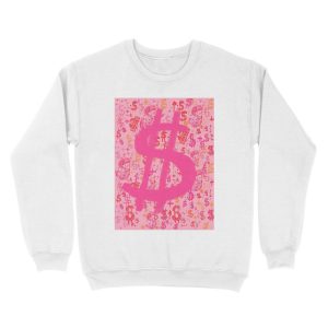 Alternative view of Pink Dollar Signs Unisex Crewneck Sweatshirt