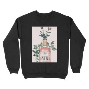 Pink Gin Artwork Unisex Crewneck Sweatshirt