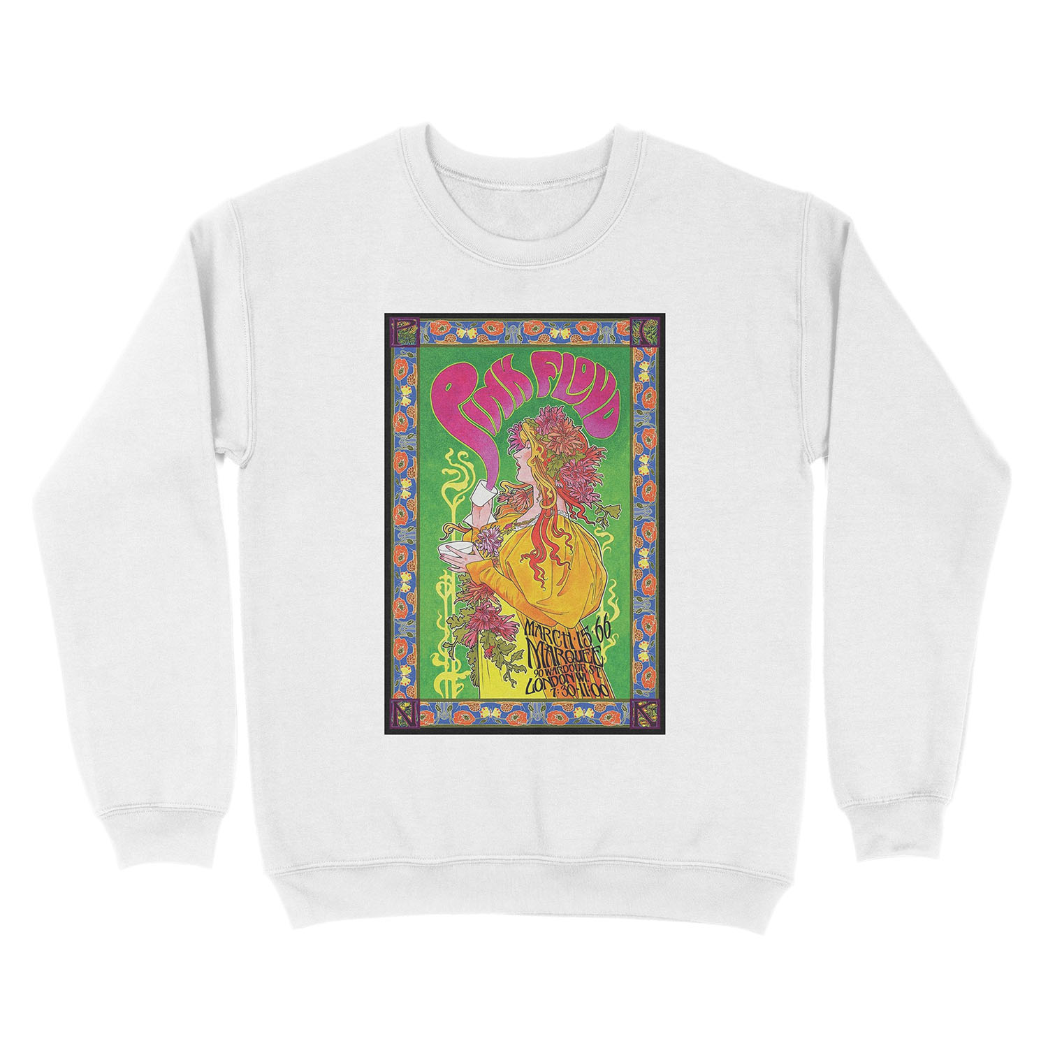 pink girl Unisex Crewneck Sweatshirt - Image 2