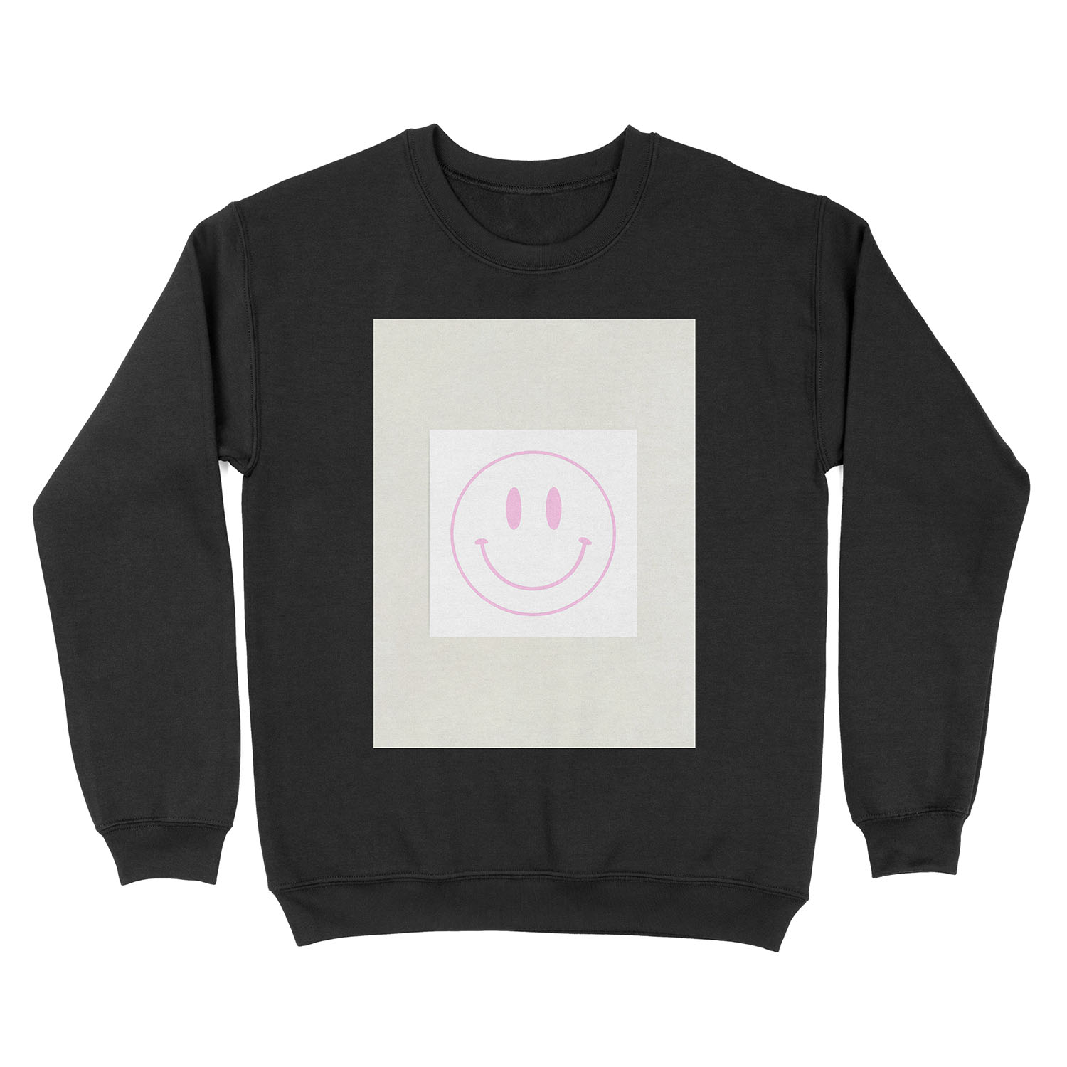 Pink | Happy Face | Smiley | Unisex Crewneck Sweatshirt