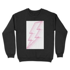 Pink Lightning Unisex Crewneck Sweatshirt