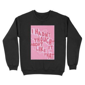 pink vintage quote aesthetic Unisex Crewneck Sweatshirt