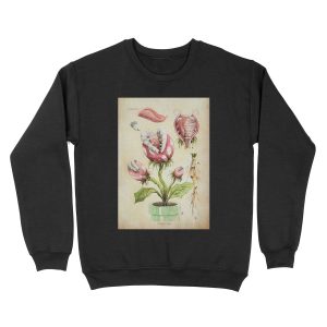 Piranha Plant Botanical Illustration Unisex Crewneck Sweatshirt