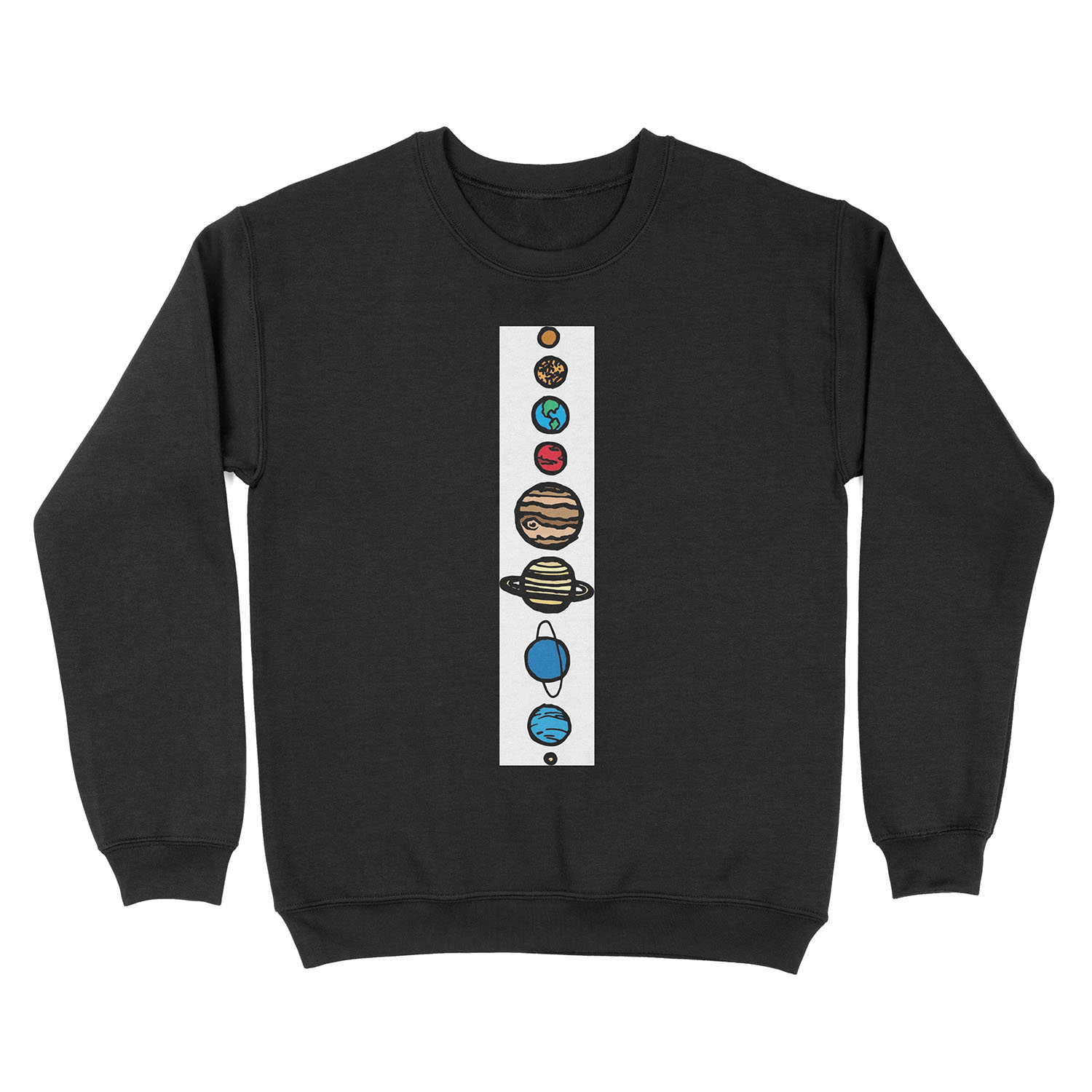 Planets Colour Unisex Crewneck Sweatshirt