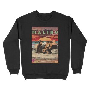 playing piano paaks inthe beach Unisex Crewneck Sweatshirt