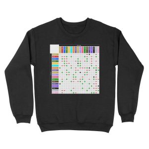 Pokemon Gen 8 Type Chart Stylized Unisex Crewneck Sweatshirt