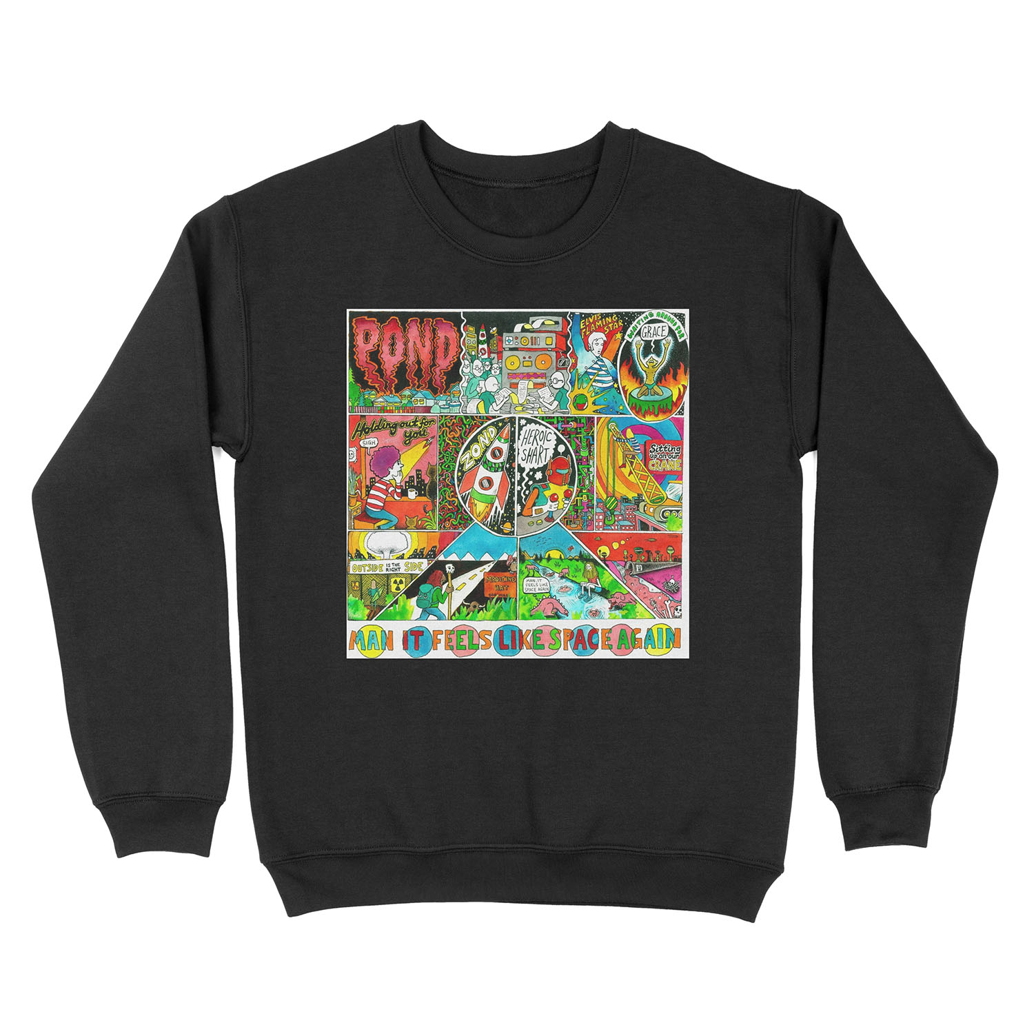 Pond - Man it Feels Like Space Again Unisex Crewneck Sweatshirt