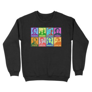 Pop Art Composers Unisex Crewneck Sweatshirt