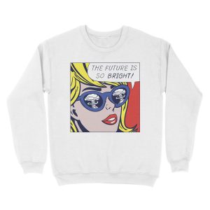 Alternative view of Pop Optimistic Girl Unisex Crewneck Sweatshirt