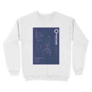 Alternative view of Portal 2 - Fan Blue Print Unisex Crewneck Sweatshirt