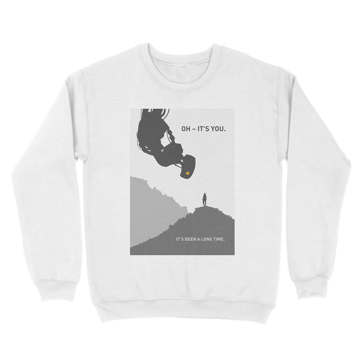 Portal 2 Minimalist Quote Unisex Crewneck Sweatshirt - Image 2