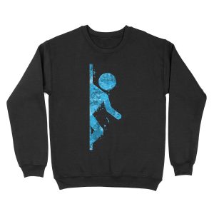 Portal - Blue half Unisex Crewneck Sweatshirt