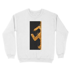 Alternative view of Portal - Orange Half Unisex Crewneck Sweatshirt