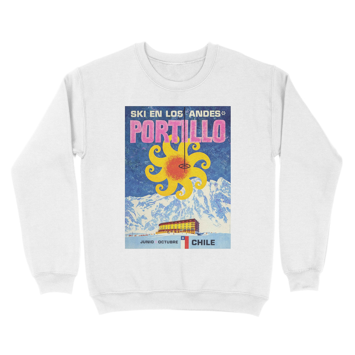 Portillo,Chile,Ski Unisex Crewneck Sweatshirt - Image 2