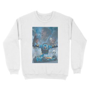 Alternative view of POSTER FERNANDO ALONSO RENAULT 2005 - 2006 Unisex Crewneck Sweatshirt