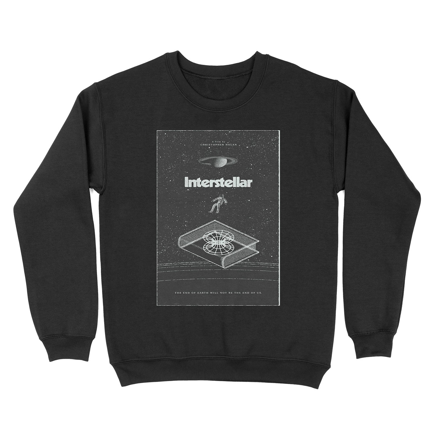 Poster of the movie interstellar Unisex Crewneck Sweatshirt