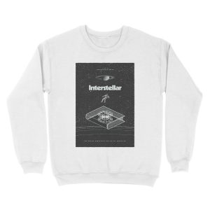 Alternative view of Poster of the movie interstellar Unisex Crewneck Sweatshirt