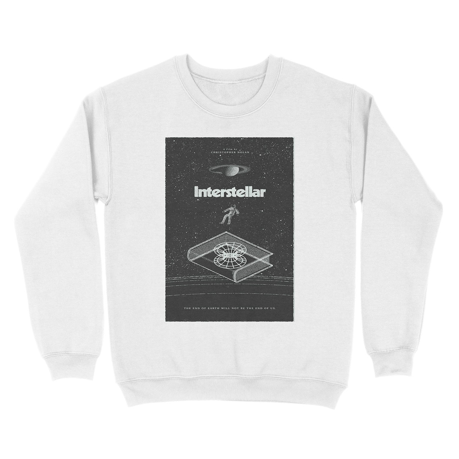 Poster of the movie interstellar Unisex Crewneck Sweatshirt - Image 2