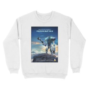 Alternative view of poster with prawn suit Unisex Crewneck Sweatshirt