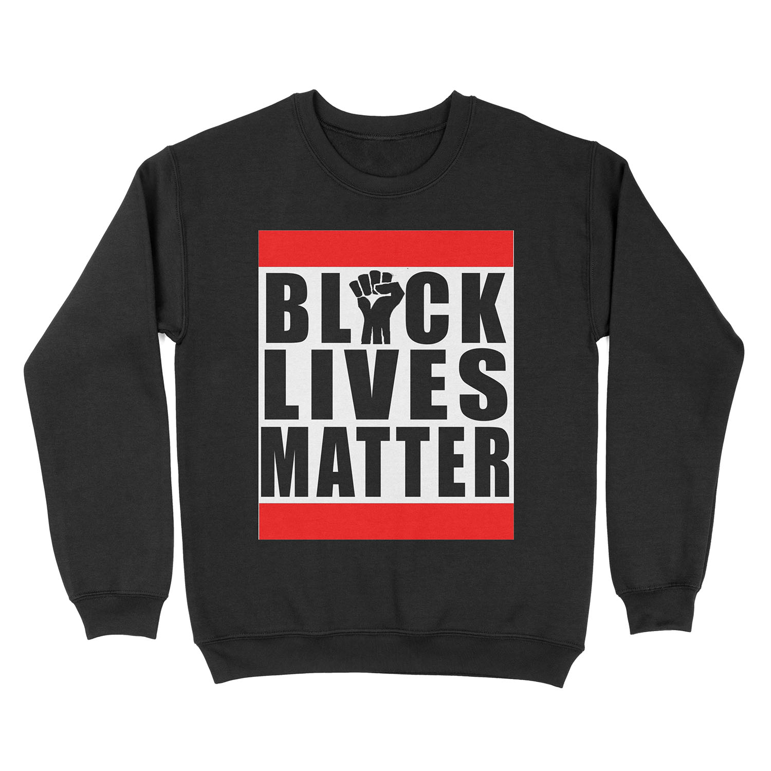 Power Fist Black Lives Matter Unisex Crewneck Sweatshirt