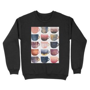 Pretty Coffee Cups 2 Unisex Crewneck Sweatshirt