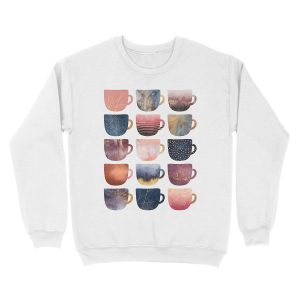 Alternative view of Pretty Coffee Cups 2 Unisex Crewneck Sweatshirt