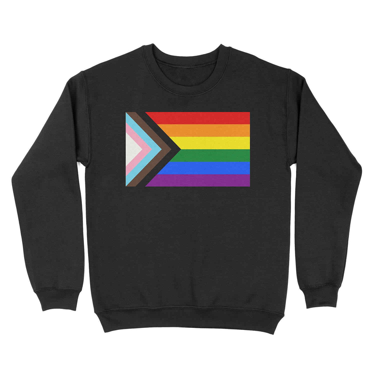Progress Pride Flag Unisex Crewneck Sweatshirt