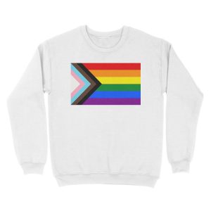 Alternative view of Progress Pride Flag Unisex Crewneck Sweatshirt