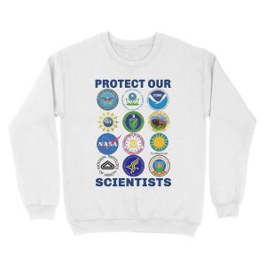 Alternative view of Protect Our Scientists Science March Pro-Science Environmentalism Climate Change Resist Anti-Trump Unisex Crewneck Sweatshirt
